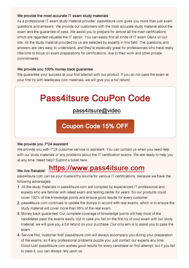 pass4itsure 642-997 coupon